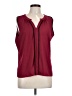 Calvin Klein Burgundy Sleeveless Blouse Size L - photo 1