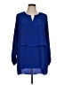 Rafaella 100% Polyester Blue 3/4 Sleeve Blouse Size L - photo 1