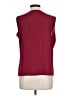 Calvin Klein Burgundy Sleeveless Blouse Size L - photo 2