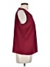 Calvin Klein Burgundy Sleeveless Blouse Size L - photo 4