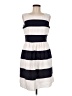 db established 1962 Stripes Ivory Casual Dress Size 8 - photo 1