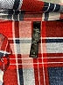 Alter Ego 100% Polyester Plaid Red Short Sleeve Blouse Size S - photo 7