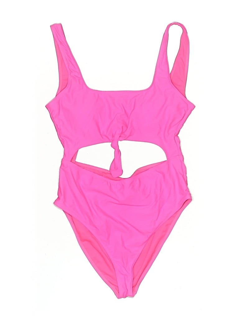 Pre-owned Assorted Brands One Piece Swimsuit In Pink