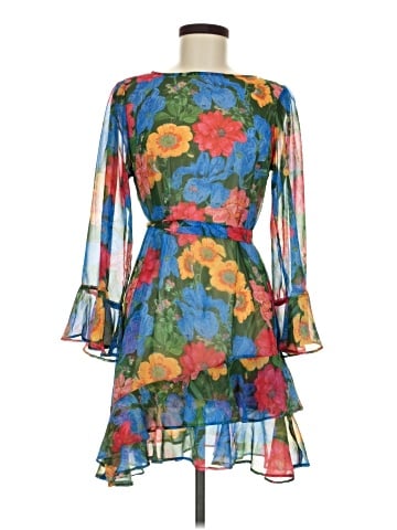 Olivaceous Cocktail Dress (view 1)