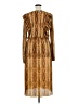 ASOS 100% Polyester Paisley Gold Cocktail Dress Size 14 - photo 2