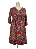 Emery Rose Paisley Red Casual Dress Size 2X 3XL - photo 1