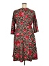 Emery Rose Paisley Red Casual Dress Size 2X 3XL - photo 2