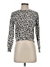 Gaze Animal Print Silver Pullover Sweater Size XS - photo 1