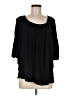 BCBGMAXAZRIA 100% Modal Black 3/4 Sleeve Blouse One size - photo 1