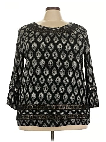 Honey Punch 3/4 Sleeve Blouse (view 1)