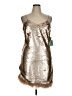 CeCe Metallic Gold Cocktail Dress Size 14 - photo 1