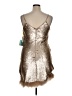 CeCe Metallic Gold Cocktail Dress Size 14 - photo 2