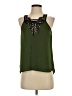 Express 100% Polyester Green Sleeveless Blouse Size S - photo 1