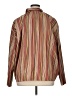 Milano 100% Polyester Stripes Brown Long Sleeve Blouse Size 1X - photo 2