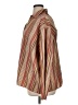 Milano 100% Polyester Stripes Brown Long Sleeve Blouse Size 1X - photo 5