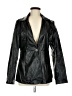 Outer Edge 100% Polyurethane Metallic Black Blazer Size M - photo 1