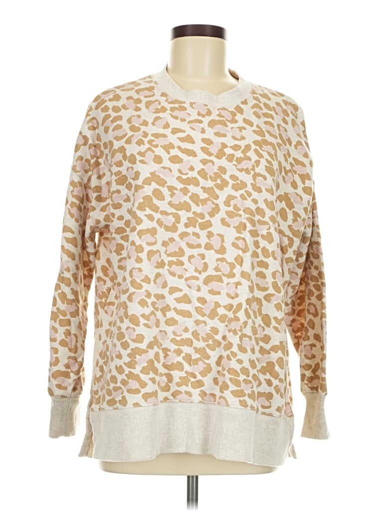 Pre-owned Aerie Long Sleeve Blouse In Ivory
