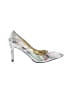 J. Renee Paisley Silver Heels Size 7 1/2 - photo 1