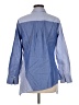 Anatomie 100% Cotton Color Block Blue Long Sleeve Blouse Size M - photo 2