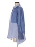Anatomie 100% Cotton Color Block Blue Long Sleeve Blouse Size M - photo 5