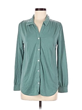 Green Envelope Long Sleeve Button Down Shirt