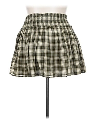 Madewell Smocked-Waist Mini Skirt in 100% Cotton (view 2)