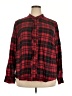 Soft Surroundings Plaid Red Long Sleeve Button-Down Shirt Size 2X - photo 1