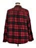 Soft Surroundings Plaid Red Long Sleeve Button-Down Shirt Size 2X - photo 2