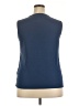Unbranded 100% Polyester Blue Sleeveless Blouse Size XXL - photo 2