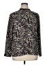 Weekends by Chico's Animal Print Gray Long Sleeve Blouse Size XL - photo 1