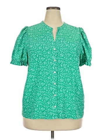 J.Crew Factory Store Short Sleeve Blouse (view 1)