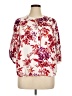 Stella + Ginger 100% Rayon Floral White 3/4 Sleeve Blouse Size XL - photo 1