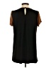 Avec 100% Polyester Brown Short Sleeve Top Size S - photo 2