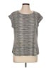 Elle Gray Short Sleeve Top Size L - photo 1