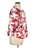Stella + Ginger 100% Rayon Floral White 3/4 Sleeve Blouse Size XL - photo 4