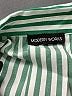 Modern Works Stripes Green 3/4 Sleeve Blouse Size XL (estimated) - photo 7