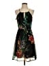 Old Navy 100% Polyester Tropical Black Cocktail Dress Size XS - photo 1