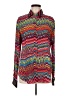 Robert Graham Chevron-herringbone Red Long Sleeve Blouse Size M - photo 1