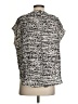 MM. LaFleur 100% Polyester Silver Short Sleeve Blouse Size S - photo 2