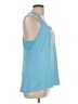 Nike 100% Polyester Blue Active Tank Size L - photo 4