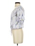 Dex 100% Rayon Silver Short Sleeve Blouse Size XS - photo 5