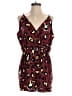 Shein Animal Print Burgundy Brown Romper Size 12 - photo 1