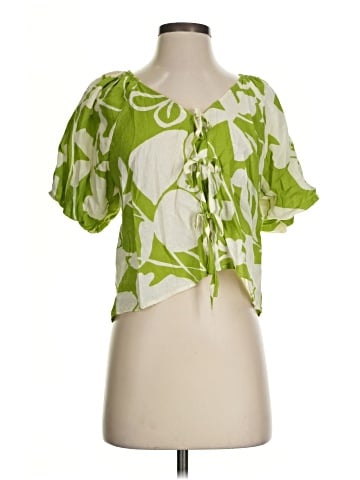 Christian Siriano New York Short Sleeve Blouse (view 1)