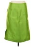 Talbots Solid Green Silk Skirt Size 4 - photo 2