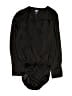 Lands' End 100% Polyester Black Long Sleeve Blouse Size 8 - photo 1