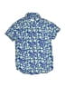 Crewcuts 100% Cotton Floral Blue Short Sleeve Button-Down Shirt Size 4 - 5 - photo 1