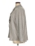 Ann Taylor 100% Polyester Gray Long Sleeve Blouse Size XL - photo 5