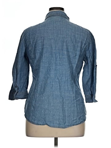 Hester & Orchard 3/4 Sleeve Button-Down Shirt (view 2)