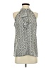 BCBGMAXAZRIA Gray Sleeveless Blouse Size S - photo 1