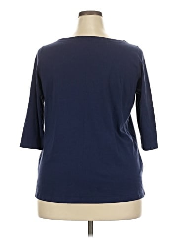 Woman Within 3/4 Sleeve T-Shirt (view 2)
